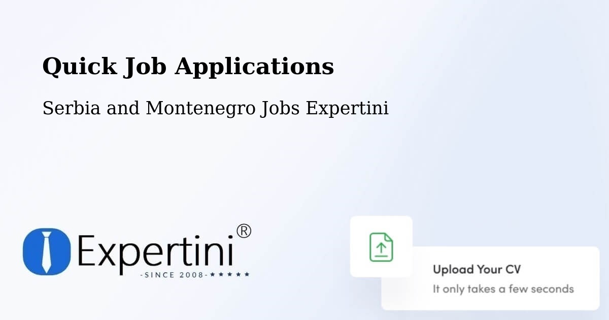 Quick Apply Feature – Prince Albert - Serbia and Montenegro Jobs Expertini