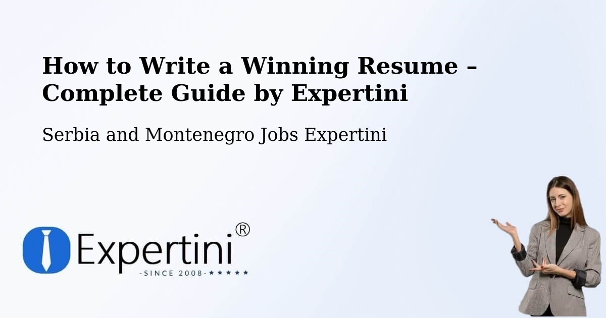 Resume Writing Guide for Job Seekers – Prince Albert - Prince Albert, Serbia and Montenegro Jobs Expertini
